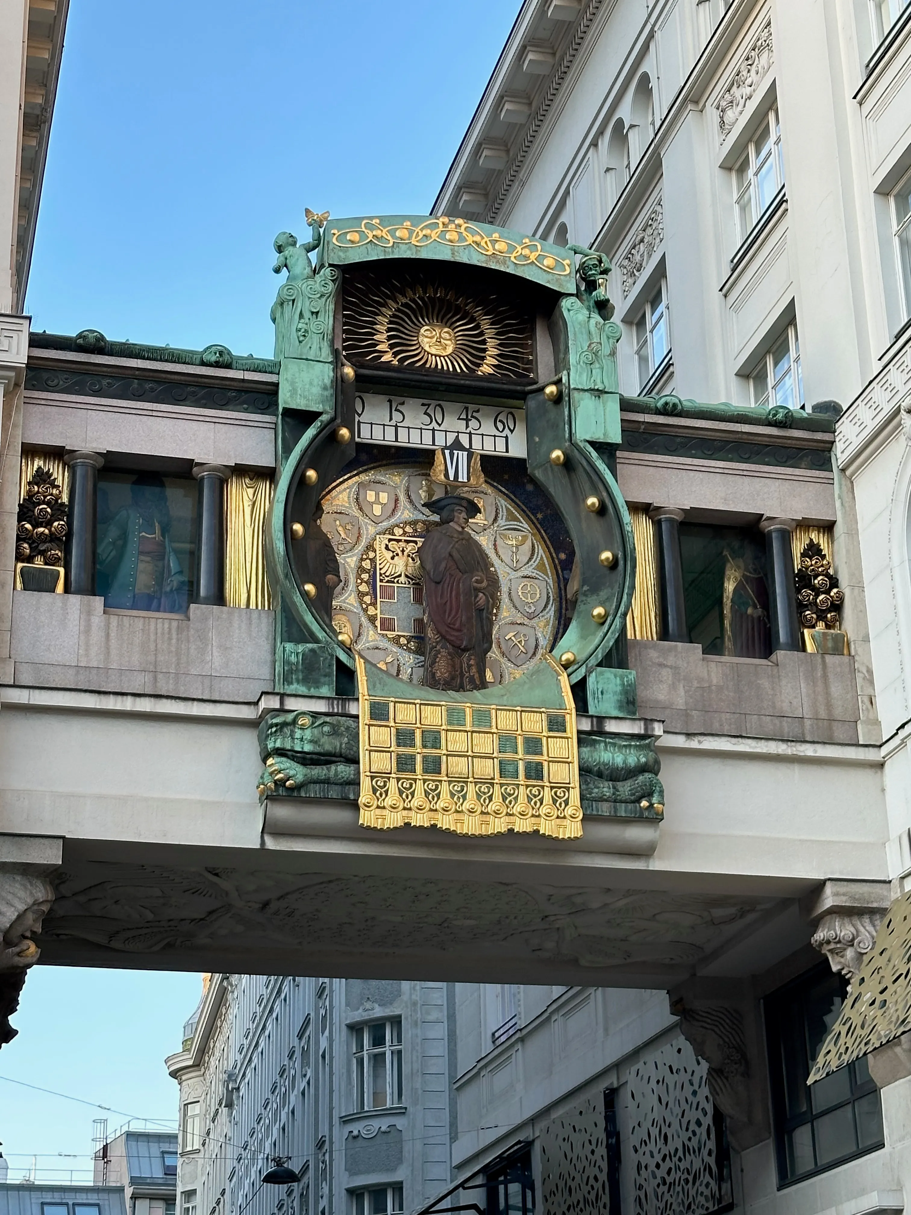 The Ankeruhr on Hoher Markt — Vienna's Art Nouveau clock