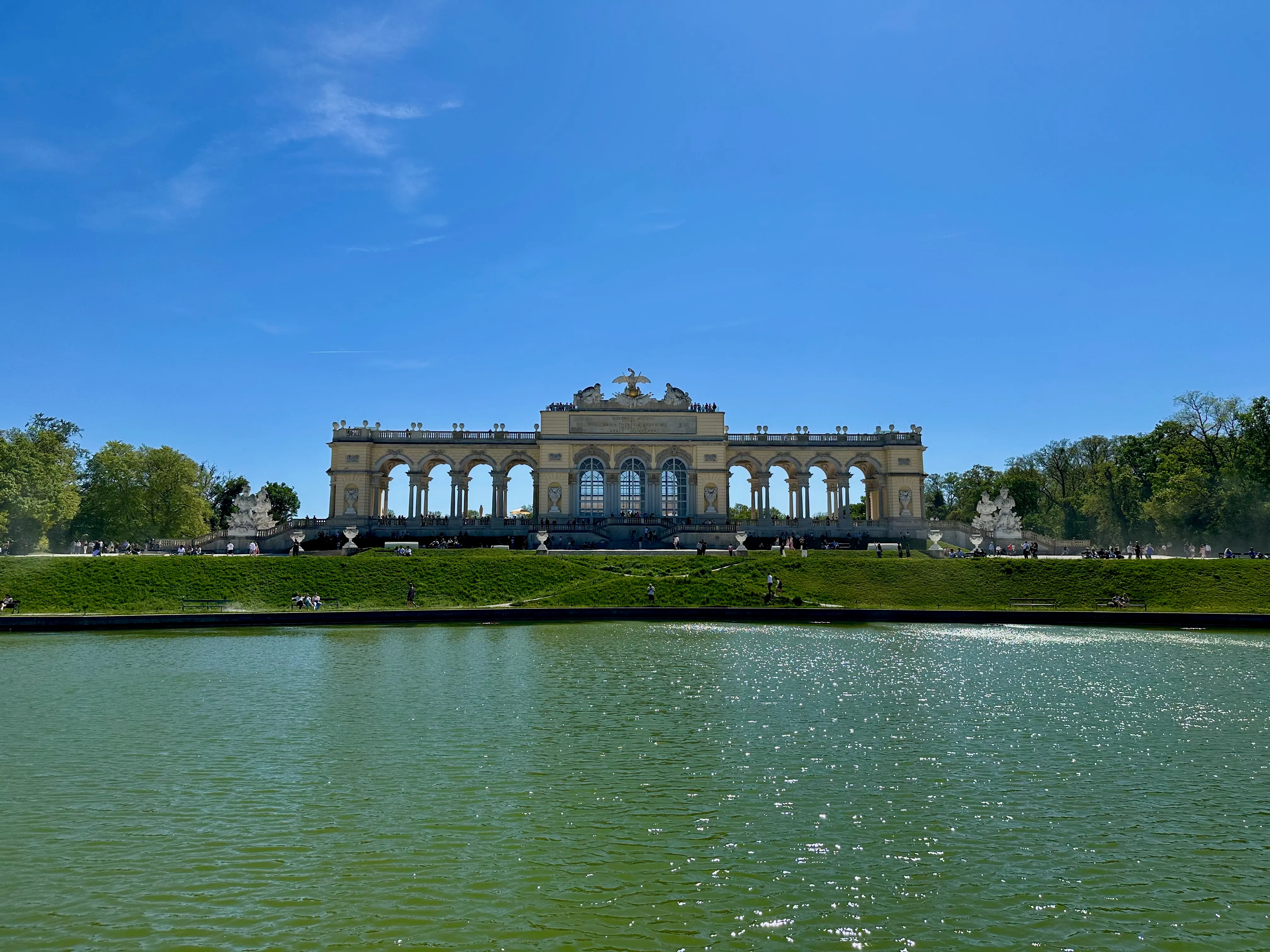 The Gloriette across its reflecting pool—the monument crowning the hill behind Schönbrunn