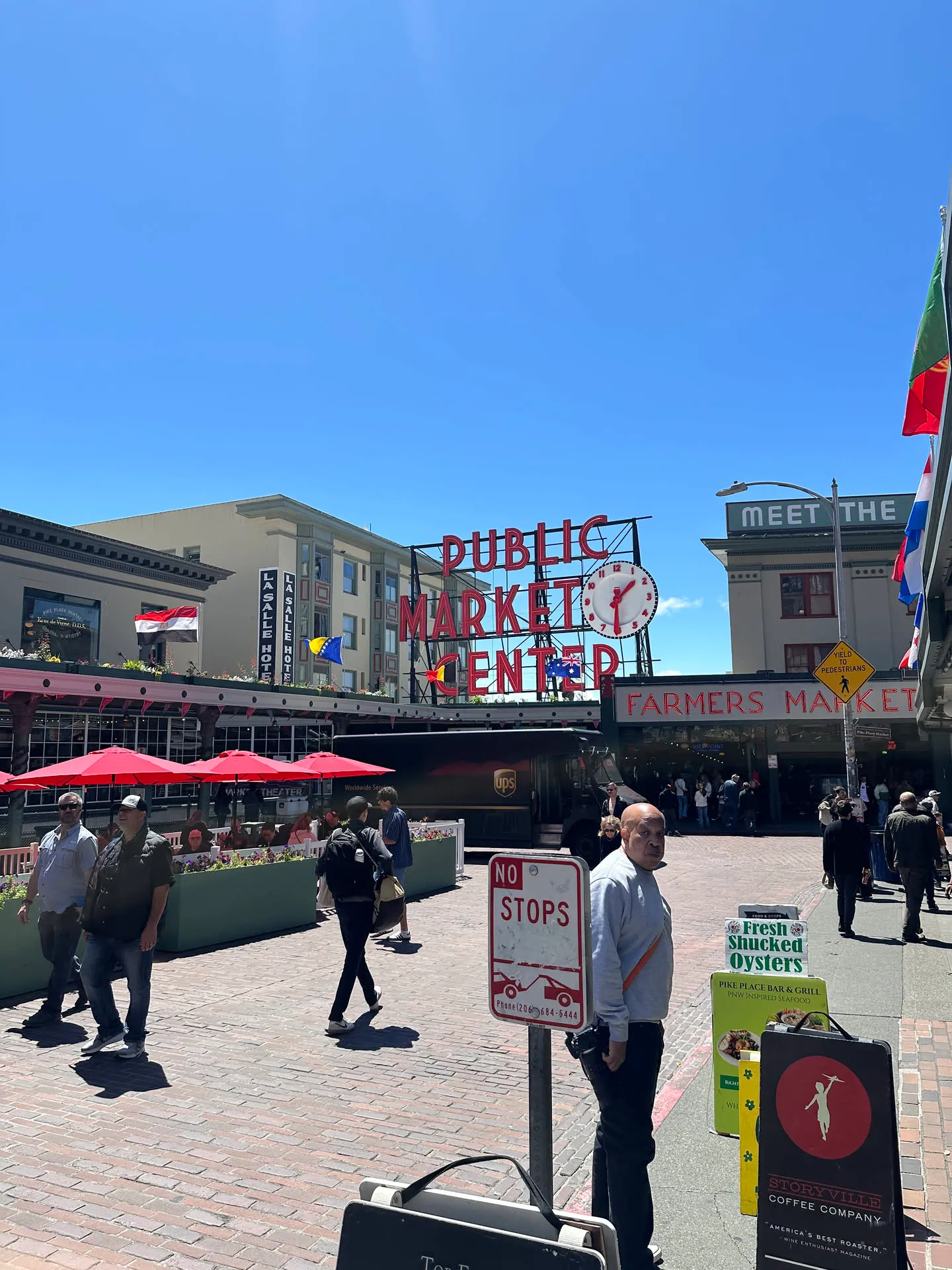 Pike Place Market and its Public Market Center sign