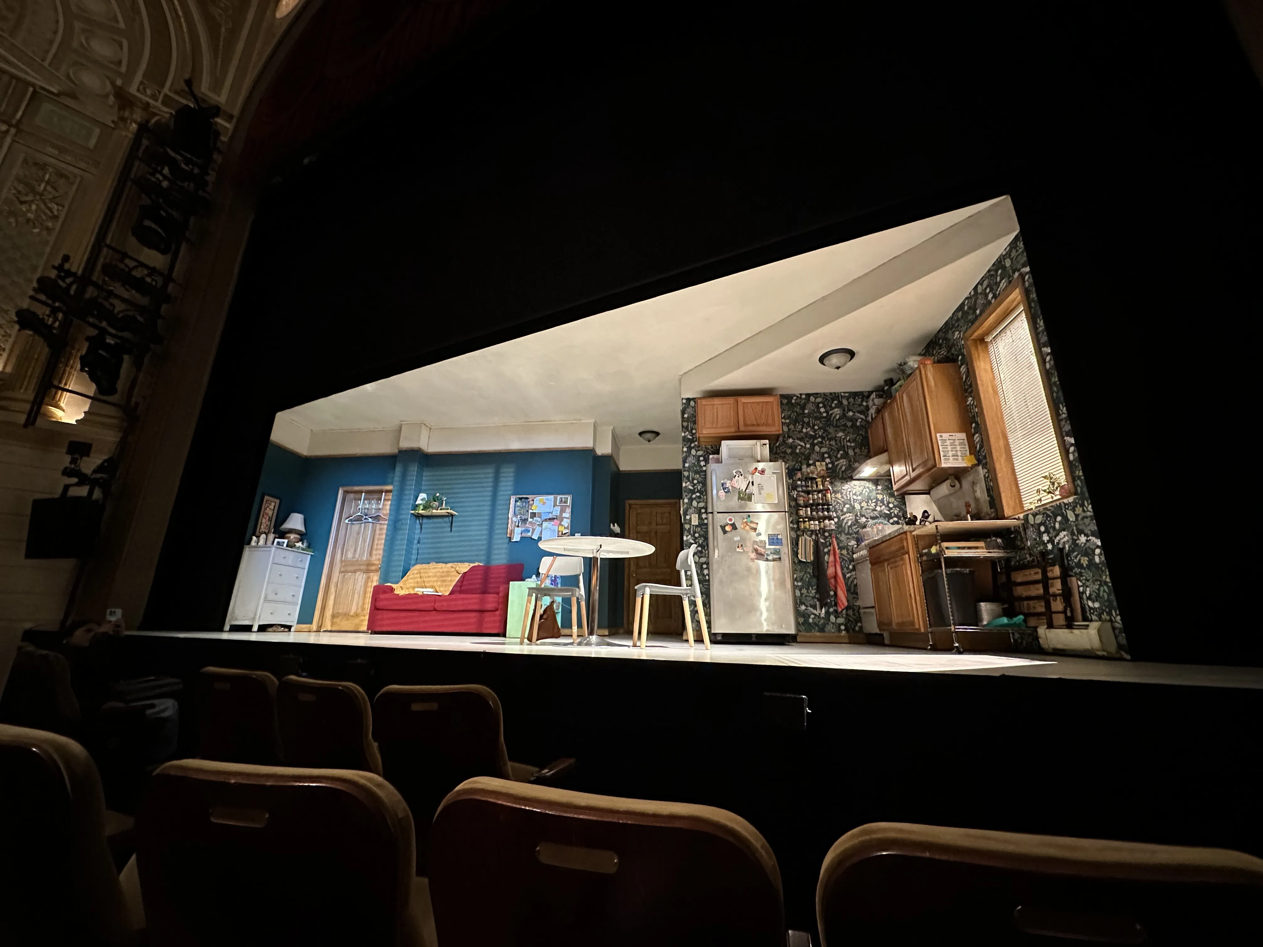 Inside a Broadway theater